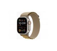 Apple Watch Ultra 2 (GPS + Cellular 49 mm) Smartwatch, Sportuhr mit Titangehäuse in Natur und Alpine Loop in Mandel (Medium). Fitnesstracker, präzises GPS, extra Lange Batterielaufzeit, CO₂ neutral