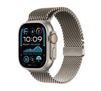 Apple Watch Ultra 2 (GPS + Cellular) 49mm Titaniumgehäuse natur Milanaise Titan Armband natur (L)