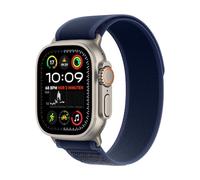 Apple Watch Ultra 2 LTE 49mm Titanium Natur Gehäuse mit blauem Trail Armband - S/M