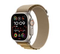 Apple Watch Ultra 2 LTE 49mm Titanium Natur Gehäuse mit Mandel Alpine Armband - L
