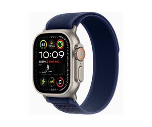 Apple Watch Ultra 2 Titan Natur, Blau, 49mm, M/L