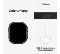 Apple Watch Ultra 2 Titan Schwarz, 49mm, GPS + Cellular, S/M (130-180 mm Umfang)