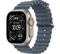 Apple Watch Ultra 3 49 mm Natural Titanium mit Ocean Blue Stahlarmband
