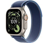 Apple Watch Ultra 3 49 mm Titan Natur mit Blau/Hellblau Trail Loop - M/L