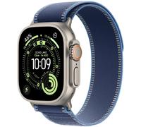 Apple Watch Ultra 3 49mm Titan Natural blau Trail Loop M/L Smartwatch