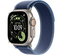 Apple Watch Ultra 3 GPS + Cellular 49mm Natural Titanium Case with Blue/Bright Blue Trail Loop - M/L