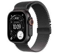 Apple Watch Ultra 3 5G Titan 49 Milanaise Armband Schwarz M MF1Q4 - - | Zustand: NEU