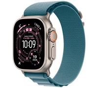 Apple Watch Ultra 3 GPS + Cellular 49mm Natural Titanium mit Alpine Loop medium hellblau
