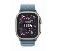 Apple Watch Ultra 3 Cellular 49mm Natur Titan Gehäuse mit Hellblau Alpine Loop - Small