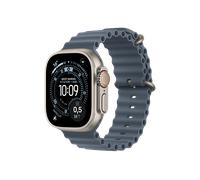 APPLE Watch Ultra 3 GPS + Cellular 49mm Gehäuse aus natürlichem Titan mit Anchor Blue Ocean Armband