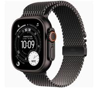Apple Watch Ultra 3 GPS + Cellular 49mm Black Titanium Black Titanium Milanese Loop Medium MF1Q4 - Unisex - 49 mm - Smartwatch - Quarz mit Ladegerät