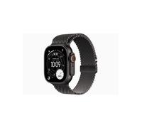 Apple Watch Ultra 3 GPS + Cellular 49mm Black Titanium Case with Black Titanium Milanese Loop - Large