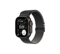 Apple Watch Ultra 3 GPS + Cellular 49mm Black Titanium Case with Black Titanium Milanese Loop - Small