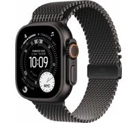 Apple Watch Ultra 3 GPS + Cellular 49mm Black Titanium mit Milainaise-Armband small schwarz