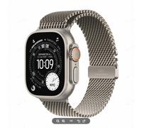 APPLE Watch Ultra 3 GPS + Cellular 49mm Natur Titan Gehäuse mit Natürlichem Mailänder Armband - Mittel