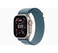 Apple Watch Ultra 3, GPS + Cellular, 49mm, Natur Titaniumgehäuse mit Hellblau Alpine Loop Armband - Small - PayPal 0 % Finanzierung