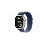 Apple Watch Ultra 3 GPS + Cellular 49mm Natural Titanium Case with Blue/Bright Blue Trail Loop - M/L