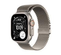Apple Watch Ultra 3 GPS + Cellular 49mm Natural Titanium Case with Natural Titanium Milanese Loop - Large