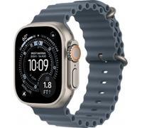 Apple Watch Ultra 3 GPS + Cellular 49mm Natural Titanium mit Ocean-Armband maritimblau