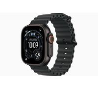 Apple Watch Ultra 3, GPS + Cellular, 49mm, Schwarz Titaniumgehäuse mit schwarzem Ocean Armband - PayPal 0 % Finanzierung