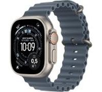 Apple Watch Ultra 3 [GPS + Cellular inkl. Ocean Armband maritimblau] 49mm Titangehäuse natur | Zustand: Neu | differenzbesteuert