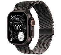 Apple Watch Ultra 3 Milanaise Armband Medium schwarz St.