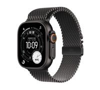 Apple Watch Ultra 3 Milanaise Schwarz MF1N4QF/A Armbandgröße: Small 49mm Titangehäuse Schwarz