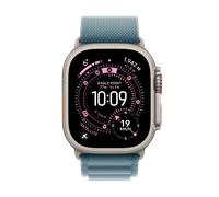 Apple Watch Ultra 3 GPS + Cellular 49mm Natural Titanium Case with Light Blue Alpine Loop - Medium