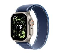 Apple Watch Ultra 3 GPS + Cellular 49mm Natural Titanium Case with Blue/Bright Blue Trail Loop - M/L