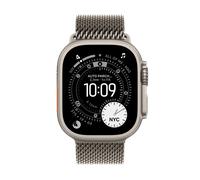 Apple Watch Ultra 3 GPS + Cellular 49mm Natural Titanium Case with Natural Titanium Milanese Loop - Medium