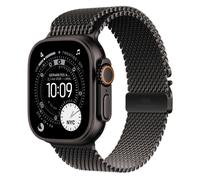 Apple Watch Ultra 3 Titanium Black Milanese Loop Black L
