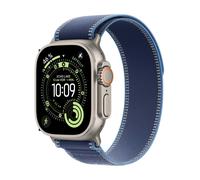Apple Watch Ultra 3 49mm Natürliches Titan mit blauem Trail Loop - S/M