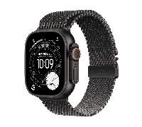 Apple Watch Ultra 3 Titanium Cellular 49mm Schwarz (Milanaise Titan schwarz) Medium (MF1Q4QF/A)