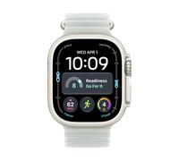 Apple Watch Ultra 4 Cellular 49mm Natur Titan Case Natur Titan Case Halbtranparentes Grau Ocean Band