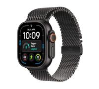 Apple Watch Ultra 4 GPS + Cellular, 49 mm Titangehäuse Schwarz | Smartwatch, Milanaise Armband Titan Schwarz (L), Fortschrittliches Gesundheits- und Fitnesstracking, 2+ Tage Batterielaufzeit