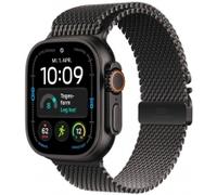 Apple Watch Ultra 4 GPS + Cellular 49mm Black Titanium mit Milanaise-Armband Large schwarz