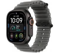 Apple Watch Ultra 4 GPS + Cellular 49mm Black Titanium mit Ocean Armband halbtransparentes schwarz