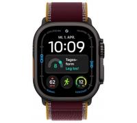 Apple Watch Ultra 4 GPS + Cellular 49mm Black Titanium mit Trail Loop M/L burgunder