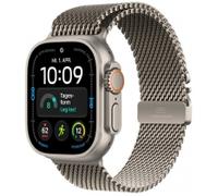 Apple Watch Ultra 4 GPS + Cellular 49mm Natural Titanium mit Milanaise-Armband Small natur