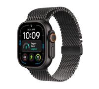 Apple Watch Ultra 4 GPS + Cellular 49mm Titangehäuse schwarz + Milanaise Armband Titan schwarz Medium