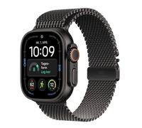 Apple Watch Ultra 4 Titanium Black Milanese Loop Black Medium / Neu / OVP / Differenzbesteuert