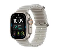 Apple Watch Ultra 4 Titanium Cellular 49mm Natur (Ocean Armband halbtransparentes grau)