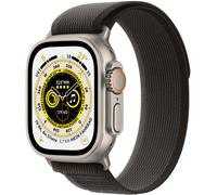 Apple Watch Ultra (49mm) GPS+4G Titan mit Trail Loop Armband (S/M) schwarz/grau