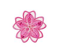 Applikationen - Fashion and Home - aufbügelbar Blume pink 1 St