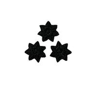 Applikationen - Kids and Hits - aufbügelbar 3 Sternchen ca. 1,0x1,0 cm schwarz 3 St