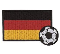 Applikationen - Kids and Hits - aufbügelbar Fußballflagge, Deutschland ca. 4,0x6,5 cm