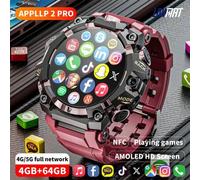 APPLLP 2 PRO Smartwatch 1.508-Zoll-AMOLED-Bildschirm 466 x 466 Auflösung Unterstützt 2G/3G/4G/5G SIM-Karteneinschub Unabhängige Anrufe WLAN-Internetzu