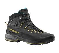 La Sportiva - Approach-Schuhe GORE-TEX® - Tx4 Evo Mid GTX Carbon/Bamboo für Herren aus Leder - Größe 41,5 - schwarz schwarz 41.5