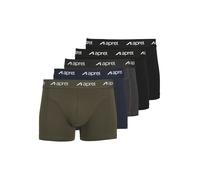 APREL Herren Trunks 5er Pack - Eng anliegende Boxershorts aus Baumwoll-Stretch - Bequeme Unterwäsche mit elastischem Bund - Jersey Retro-Shorts im Mehrpack