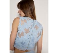 Apricot Bluse Damen blau, 42